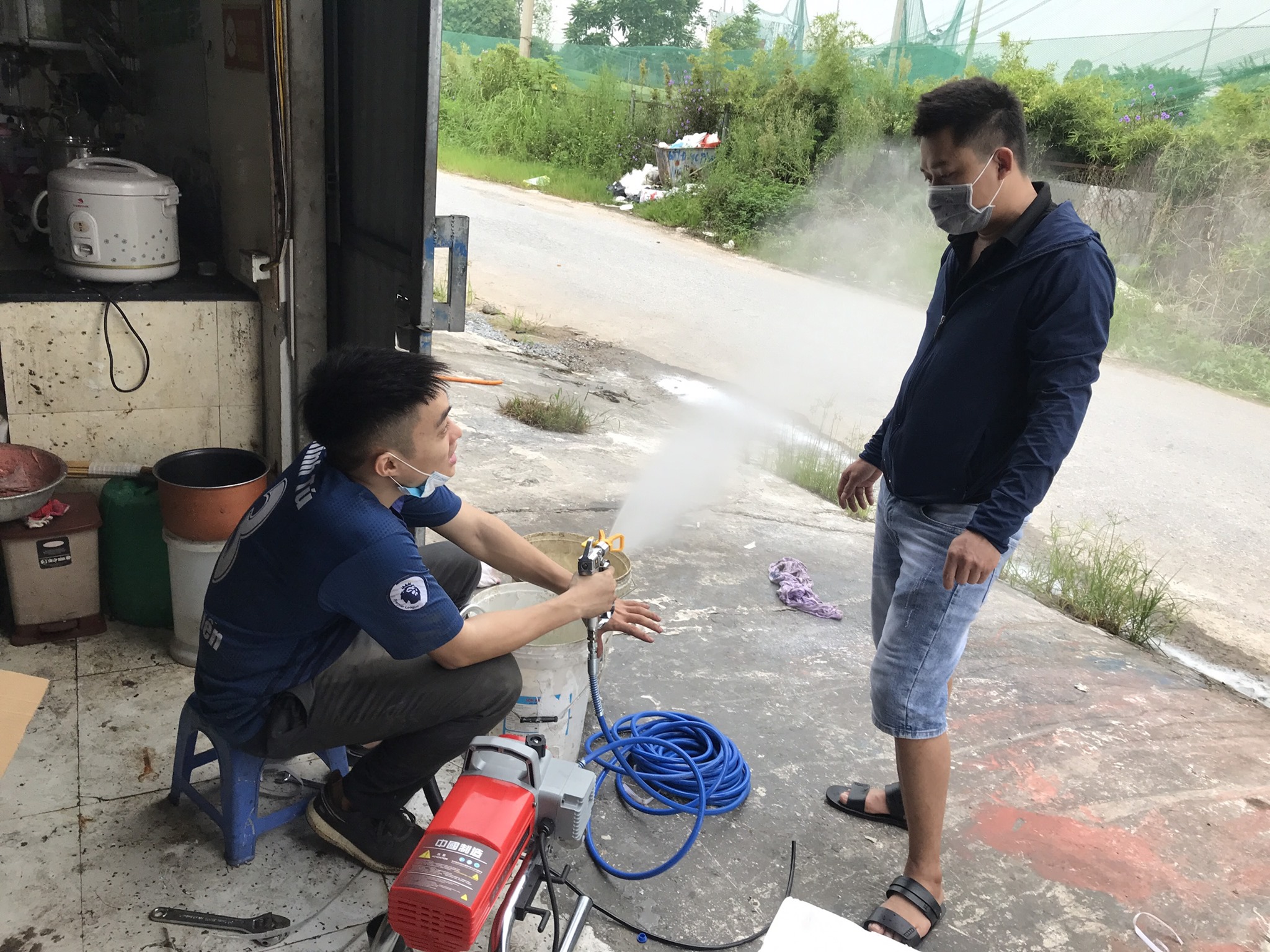 sửa máy phun sơn